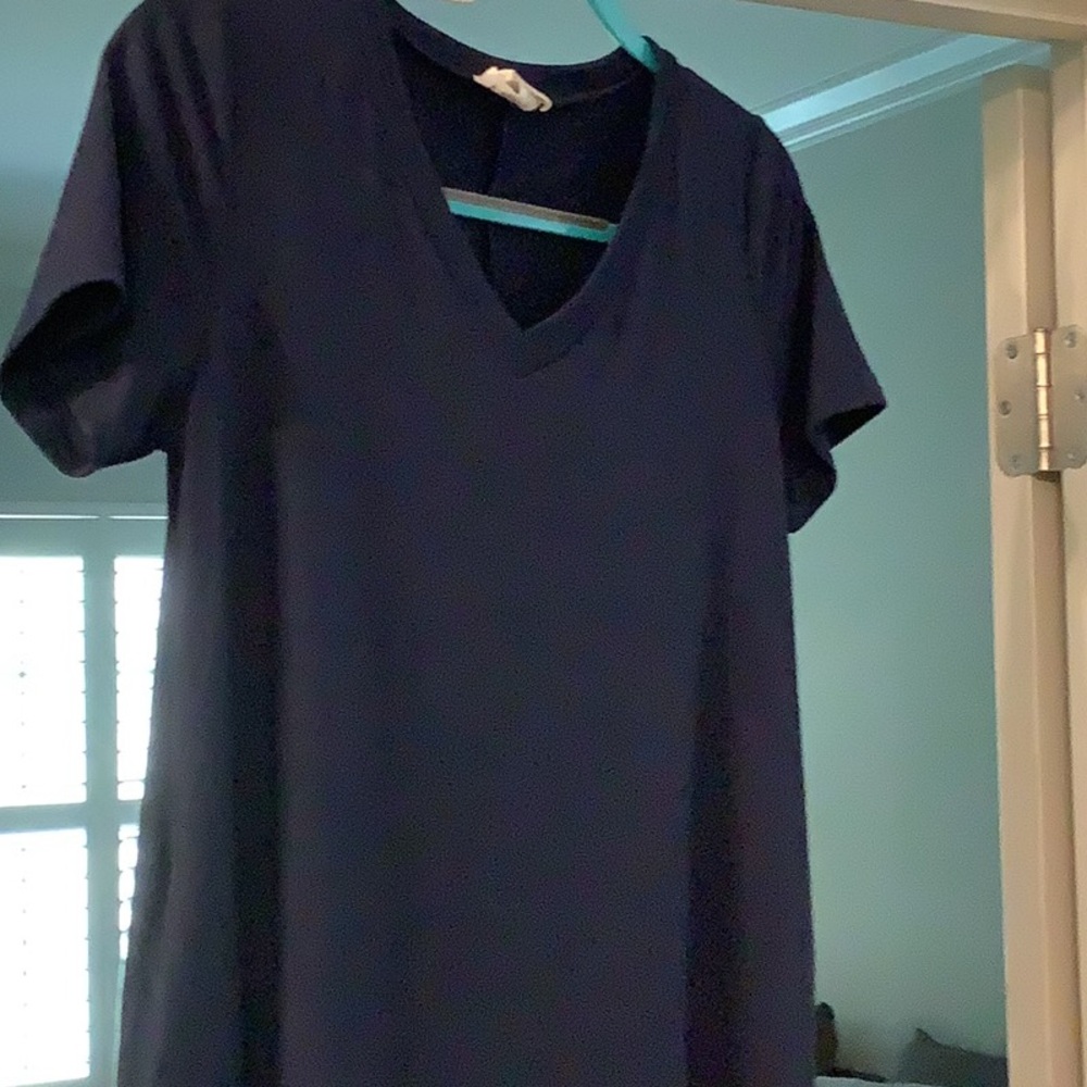 Navy blue T shirt dress size S